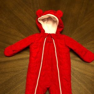Red heart snowsuit